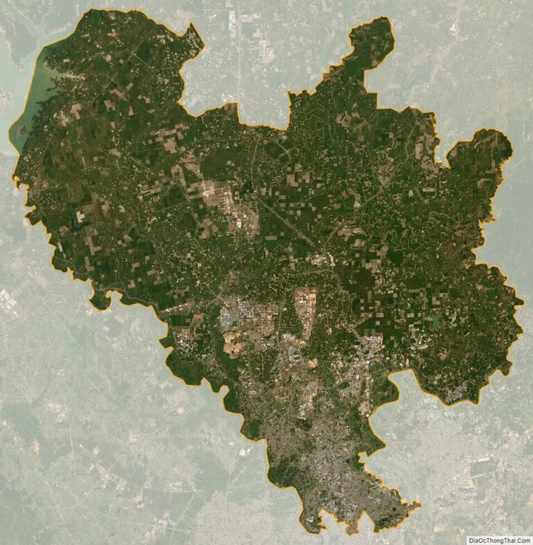 ビンズン省衛星図